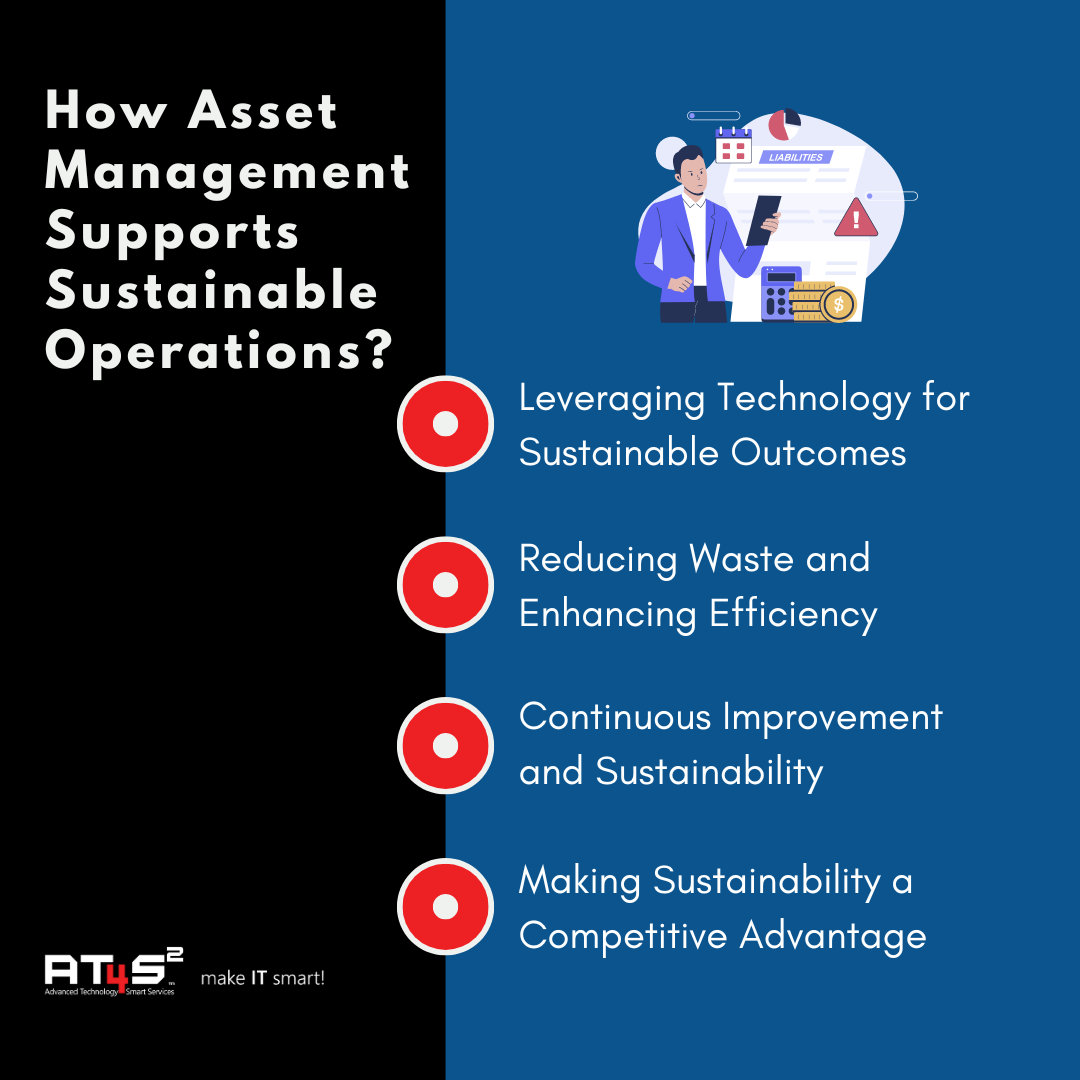 How asset management supports sustainable operations?